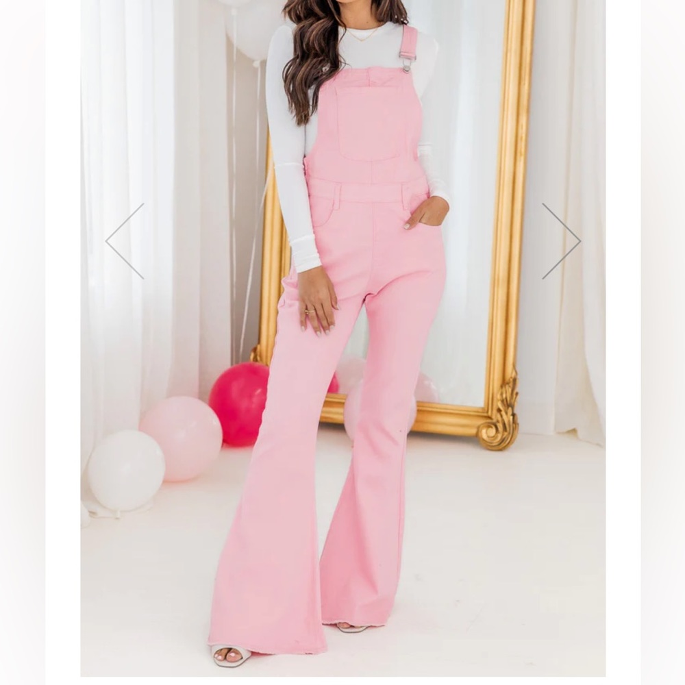 Pink overalls